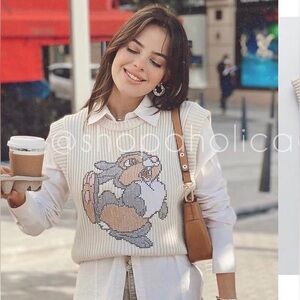 Zara Cream Ribbed Knit Sweater